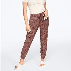 VS Pink leopard print lightweight joggers